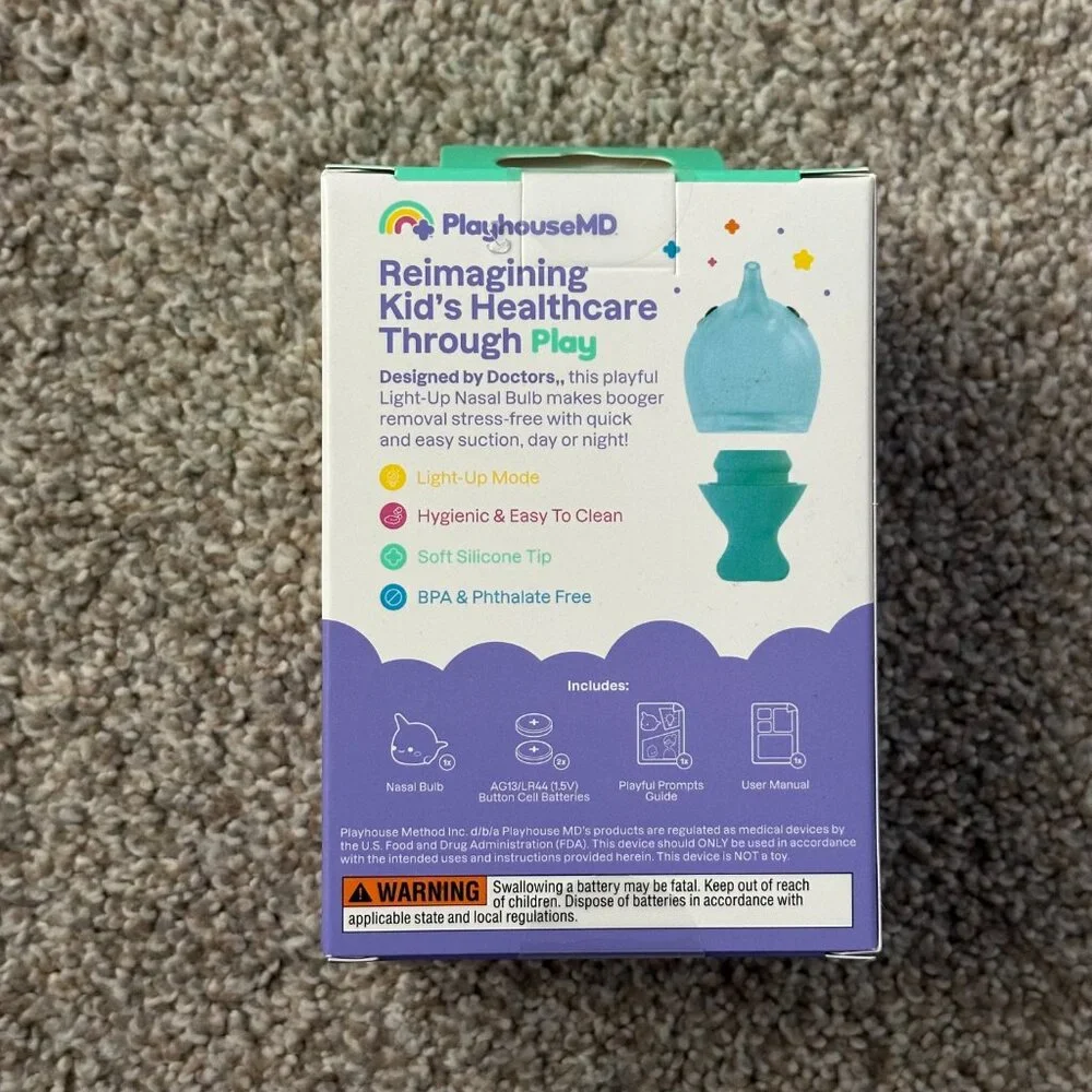 NEW playhouse md light-up narwhal nasal bulb 🤍